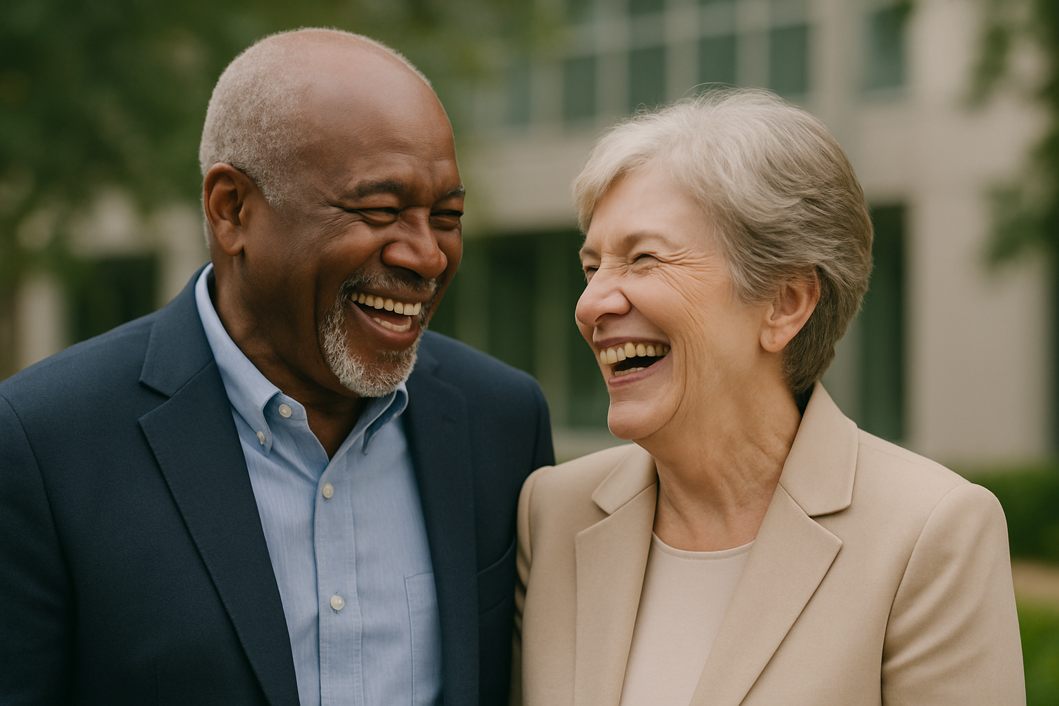 Happy couple using online banking